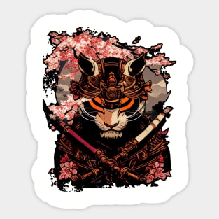 Samurai Kenji the tiger Sticker